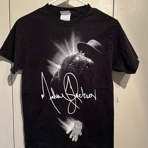 Michael Jackson Commemorative Signature Vintage T Shirt